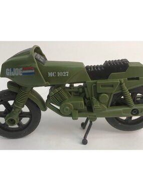 GI Joe RAM Rapid Fire Motorcycle 1982 Incomplete with Kickstand